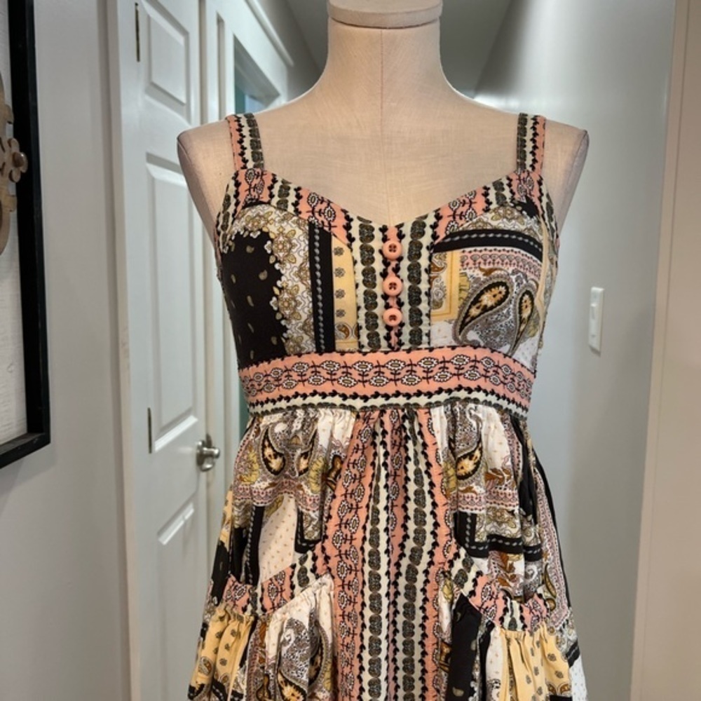 Matilda Jane Multi Pattern Patchwork Summer Empir… - image 3